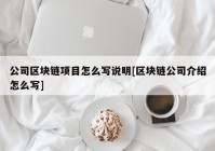 公司区块链项目怎么写说明[区块链公司介绍怎么写]